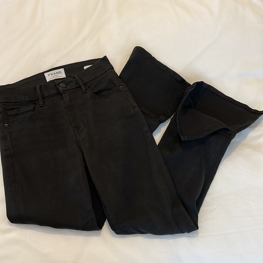 Mid Rise Frame Jeans - Picture 3 of 8